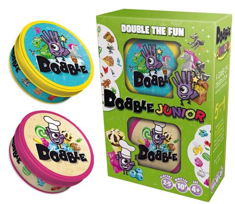 In dobble, players compete with each other to find the matching symbol between one card and another. Dobble Junior - Double the Fun - Card Game | eBay