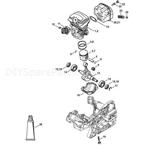 Stihl Ms 251 Chainsaw Ms251 C Parts Diagram Cylinder