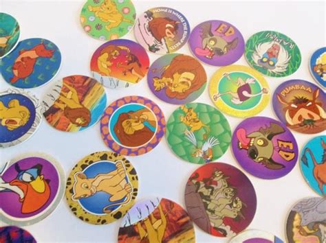 Disney Lion King Pog Lot 38 Pogs Cardboard Discs And 3