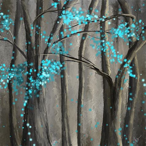 Alleviation Gray And Turquoise Art Turquoise Art Turquoise Painting