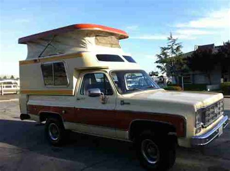 Buy Used Rare 1976 Chevy 4x4 Blazer Chalet Factor Made Camper No