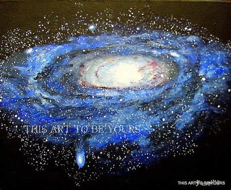Andromeda Galaxy Riginal Acrylic Painting On By Thisarttobeyours 125