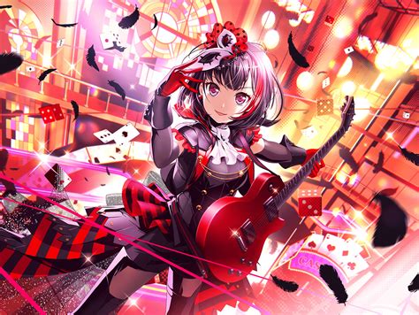 She has no particular interests. Ran Mitake - Cool - Scarlet | Cards list | Girls Band ...