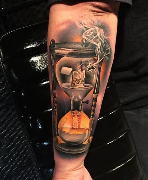 Unique Forearm Hourglass Tattoo Images