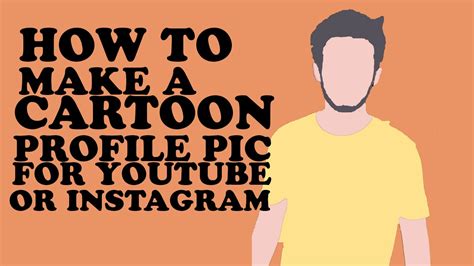 How To Make A Cartoon Profile Picture For Youtubeinstagram With