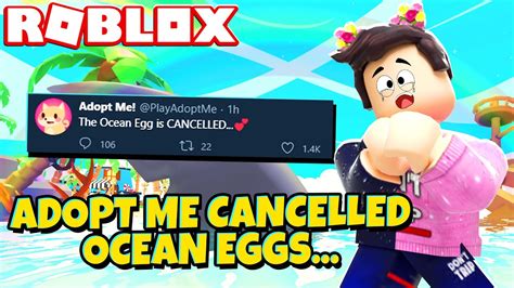 Eggs function similarly to babies and pets , with each of them requiring a certain amount of tasks done in order to reach their hatching stage. OCEAN EGGS Got CANCELLED by Adopt Me! (Roblox) - YouTube