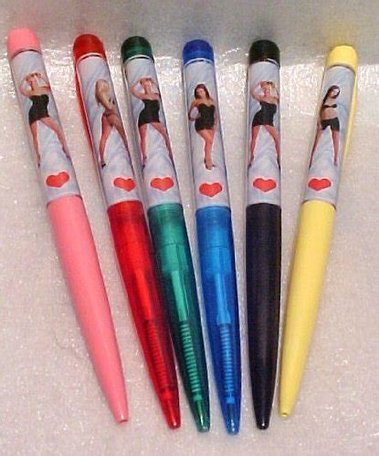 6 Each Naked Female Stripper Floaty Pens Girl Woman Tip And Strip New