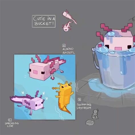 Minecraft Axolotl Concept Art Play Sliding Tiles Puzzle For Free At