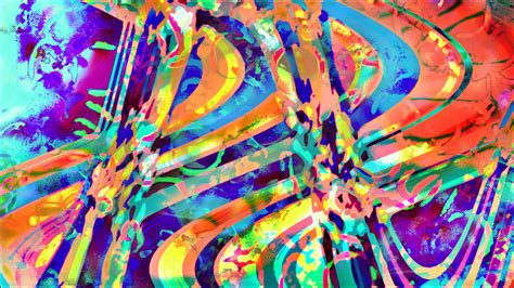 Abstract Lsd Trippy Brightness Space Psychedelic