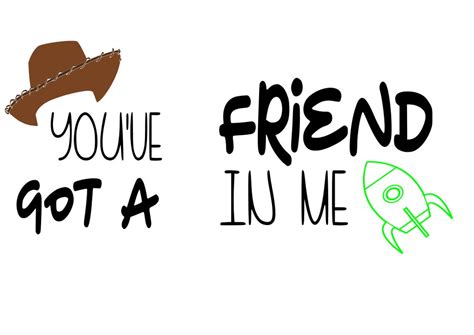 Disney Buzz Woody Youve Got A Friend In Me Toy Story Etsy