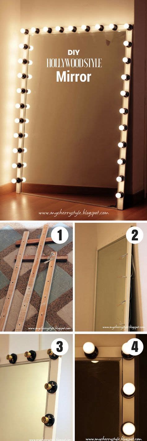 Check Out How To Make This Diy Hollywood Style Mirror With Lights