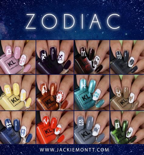 Kl Polish Zodiac Collection Swatches And Review Zodiac Sign Nail Art