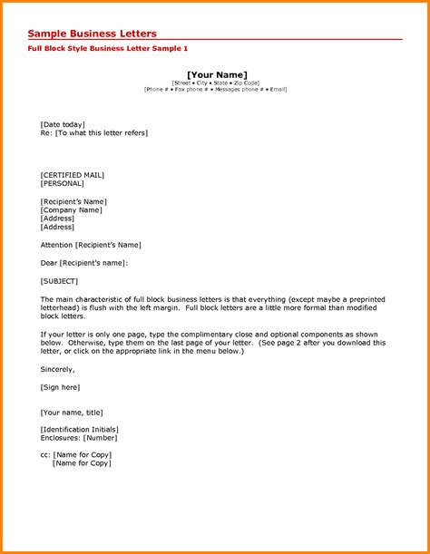 Using official letter format samples. Sample Letter With Attention