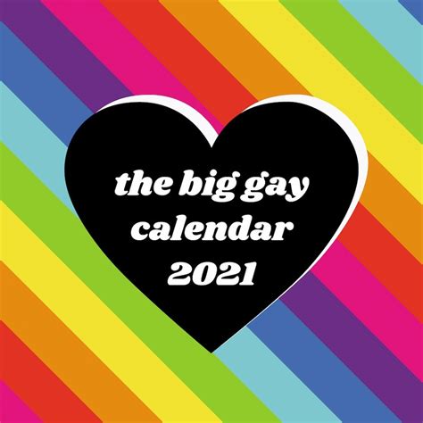 The twin cities pride festival is a celebration of the lgbtq+ community. The Big Gay Calendar 2021 | The Pride Shop