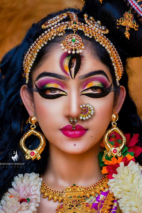 Conceptual Makeup Hairstyle Beauty Goddess Devine Mythological Durga Adishakti Face Art