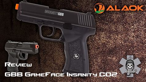Review Pistola Airsoft Gbb Insanity Co2 Gameface Youtube