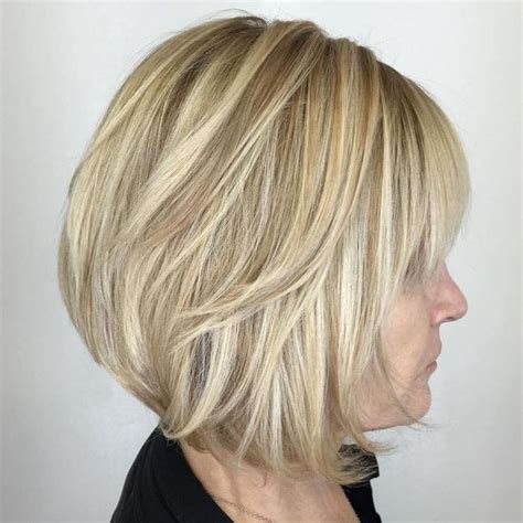 60 Most Prominent Hairstyles For Women Over 40 Angled Bob Hairstyles