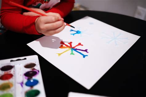 Salt Snowflake Painting Busy Little Izzy