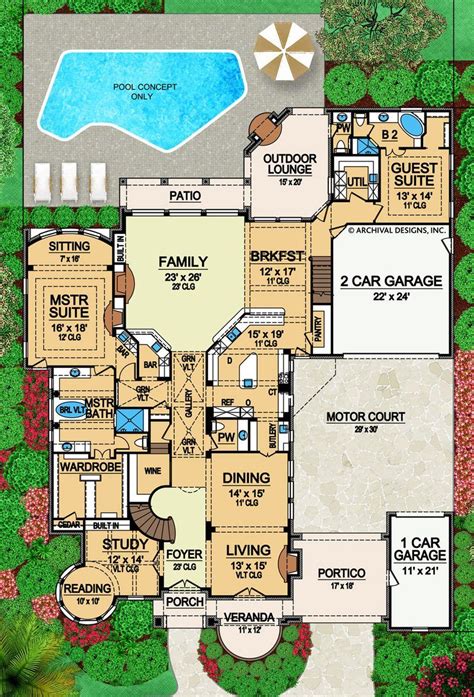 Luxury Home Plans With Porte Cochere Homeplanone