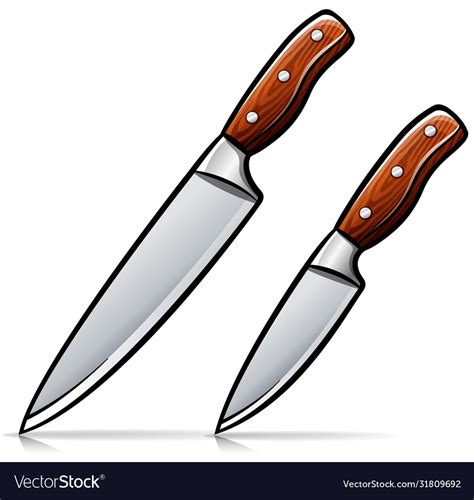 Kitchen Knife Isolated Design Royalty Free Vector Image