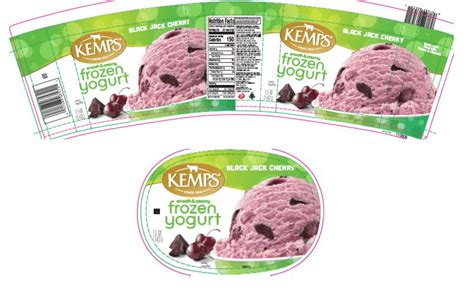 Kemps Low Fat Frozen Yogurt Black Jack Cherrry 47434 Grovara