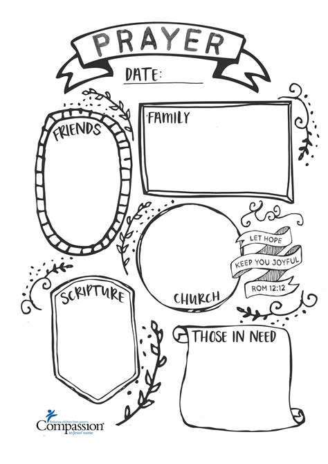 Free Printable Prayer Journal Template