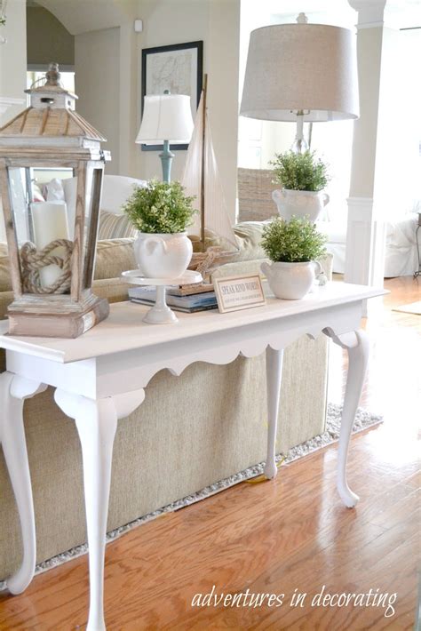 How To Decorate Console Table Behind Sofa Shelly Lighting