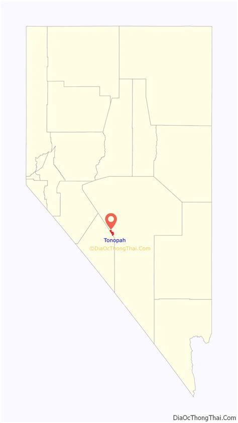Map Of Tonopah Cdp Nevada