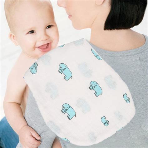 2pcs Baby Burp Cloths Multi Use Slobber Towel 3 Layers Burp Cloth Pad