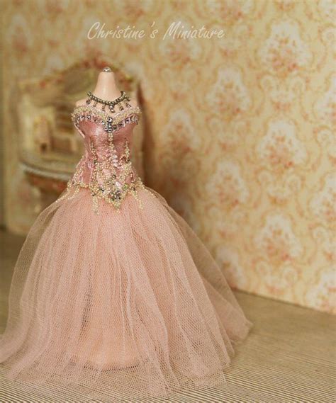 miniature dress dollhouse miniature wedding dress etsy miniature dress dollhouse dresses