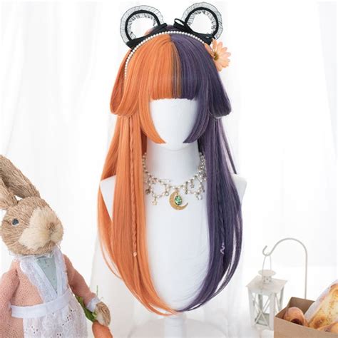 Lolita Orange Purple Wig Yc22182 Kawaii Hairstyles Lolita Hair Hair