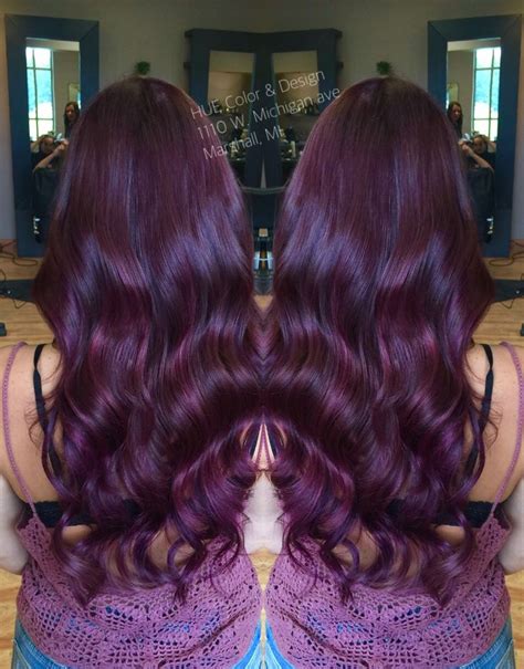Violet Red Hair Color With Matrix Color Line Socolor Matrix Hair Color Red Violet Hair