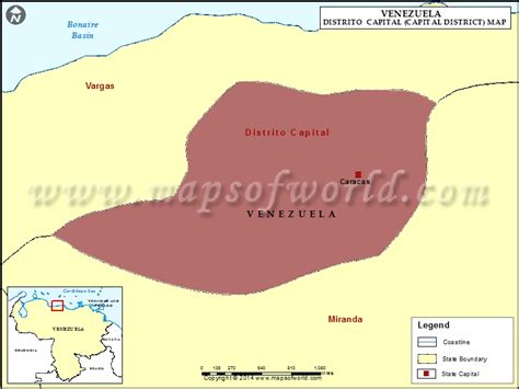 Distrito Capital Map Map Of Capital District