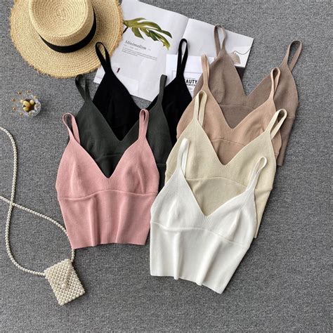 SINGREINY Women Knitted Strap Crop Tops Sexy Sleeveless Backless Slim Y K Tops Summer Korean