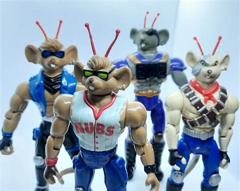 Biker Mice From Mars Action Force Toy Figures Greasepit Dr Karbunkle