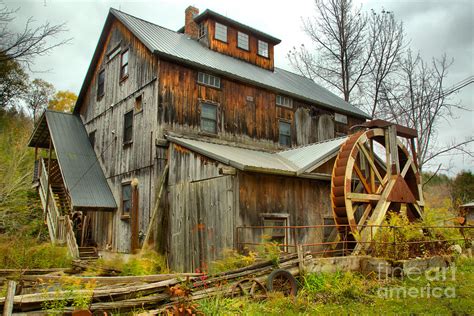 Old Vermont Wooden Grist Mill Photograph By Adam Jewell Pixels