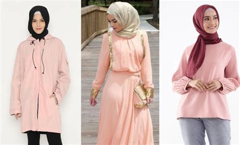 10 Warna Jilbab Yang Cocok Untuk Baju Pink Peach Dailysia