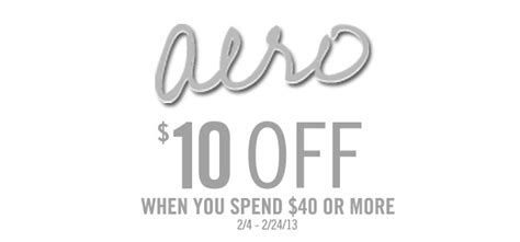 Free shipping, gift cards, and more. Aeropostale $10 off $40 Until Feb 24 *Printable Coupon ...