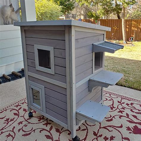 Buy Outdoor Cat Houses For Feral Cats Weatherproof Outside Cat Shelter