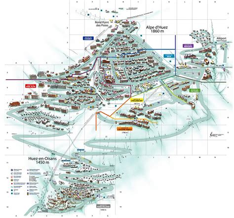 Maps Of Alpe Dhuez Ski Resort In France Sno