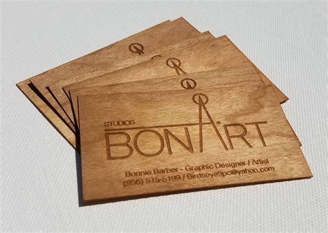 Wood Business Cards Business Cards Laser Engraved Wood