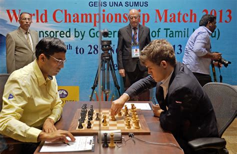 Sports Chess World Championship Match 2013 In Chennai India Images