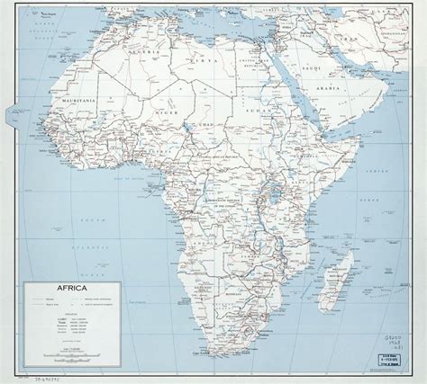 Africa Political Map Countries And Capitals