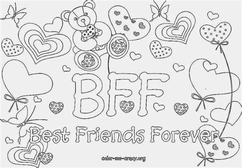 bff coloring pages    print