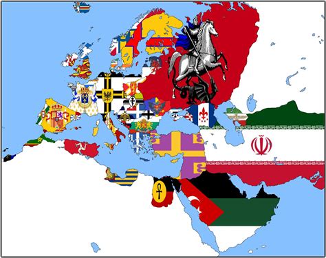 Alternate Map Of Europe World History Amino