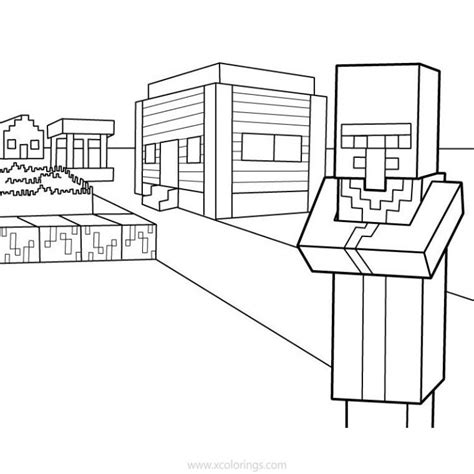 Minecraft Pillager Coloring Pages Coloring Pages