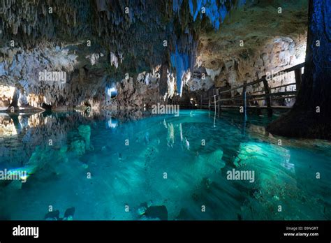 Mexico Yucatan Aktun Chen Cenote Cave Park Tulum Underground Walking