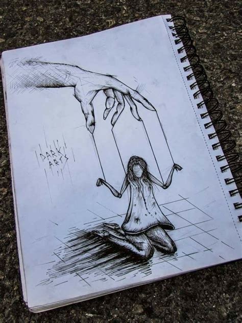 Sadness Deep Meaningful Pencil Drawings