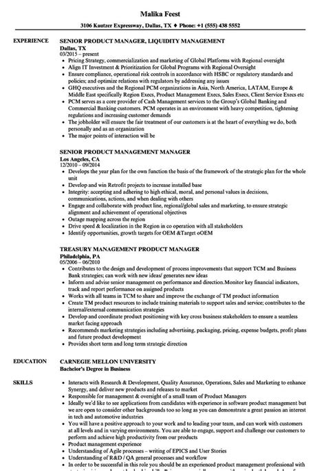 Showcase your ability to inspire the people who work for you, and make them believe in the product or service you provide in your executive resume. product management manager resume sample Hervorragend ...