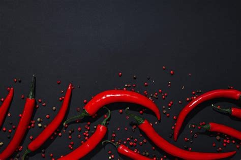 Premium Photo Concept Of Hot And Spicy Ingredients Red Hot Chili Pepper